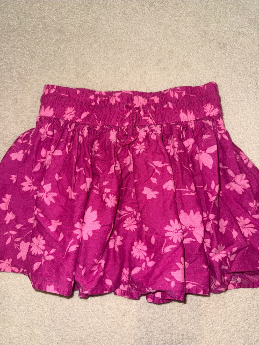GAP Pink Floral Girls Skirt